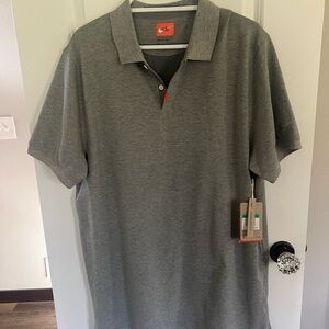 Nike Gray Polo Shirt Classic Design Short Sleeves